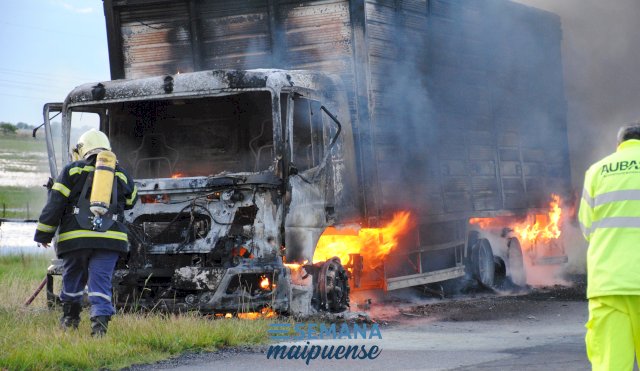 incendio camion